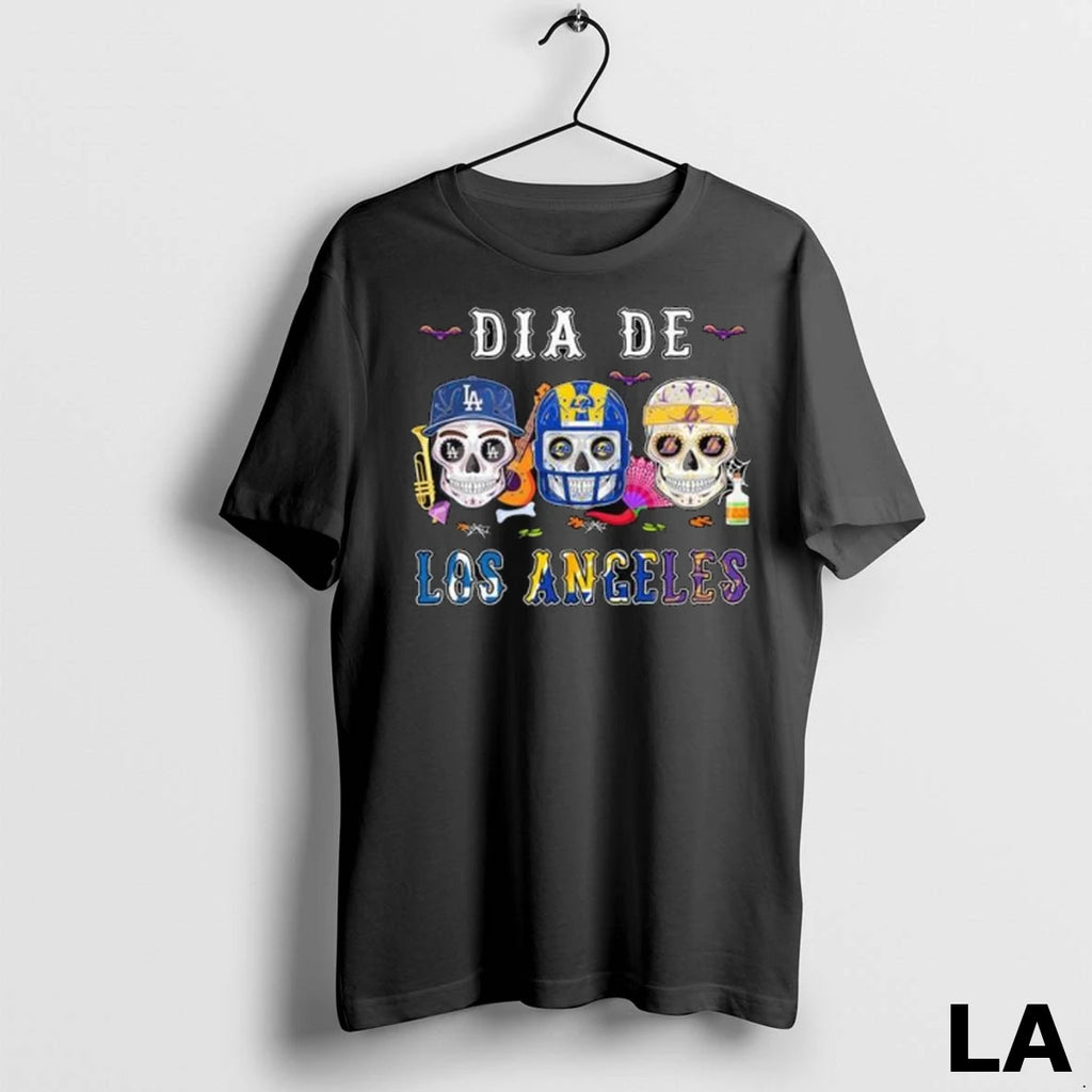 Original Dia De Los Angeles City Sports Sugar Skull 2025 Long Sleve