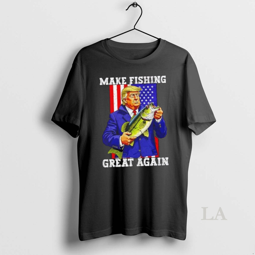 Original Donald Trump Make Fishing Great Again American Flag