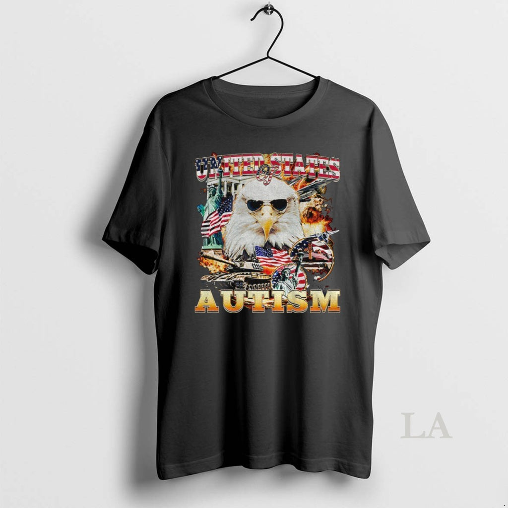 Original Eagle United States Of Autism American Flag