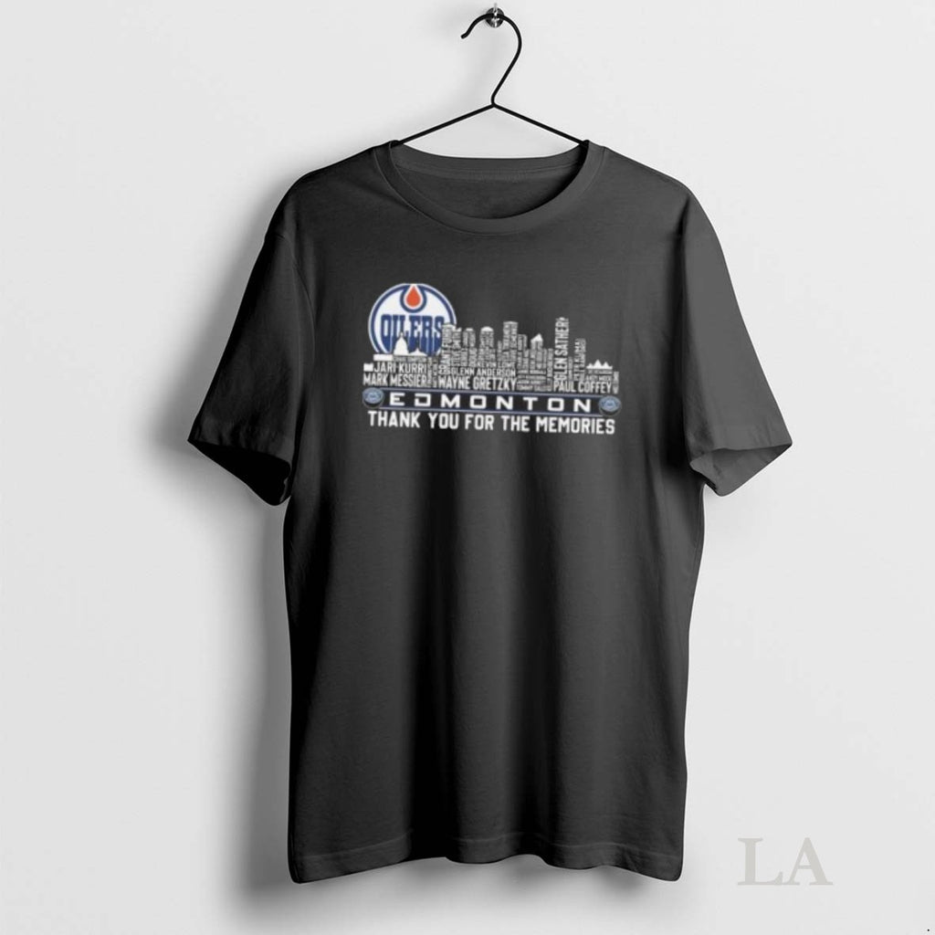 Original Edmonton Oilers Skyline Names Thank You For The Memories 2025