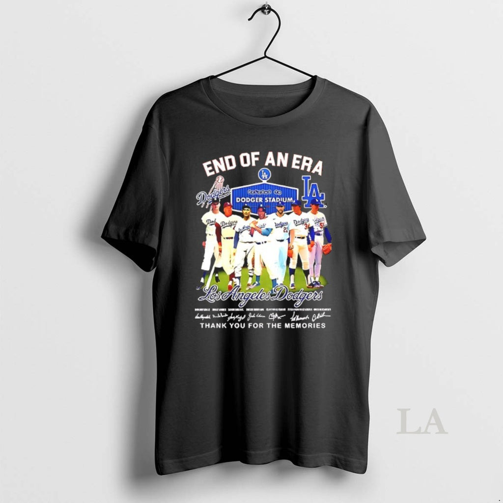Original End Of An Era Los Angeles Dodgers Baseball Stadium Players Signature