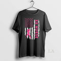 Original Er Nurse American Flag Nurse Breast Cancer Awareness