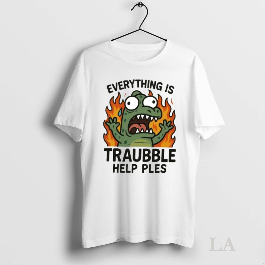 Original Everything Is Trouble Help Please Ornaments