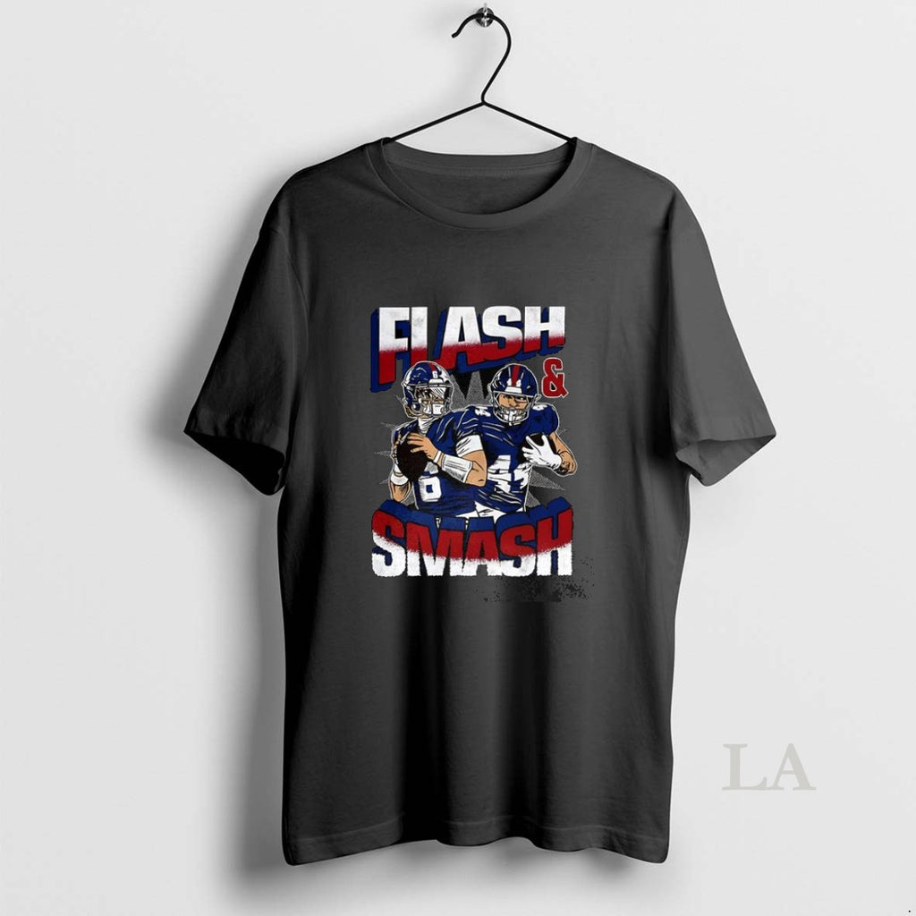 Original Flash And Smash Jaxson Dart And Cam Skattebo New York Giants