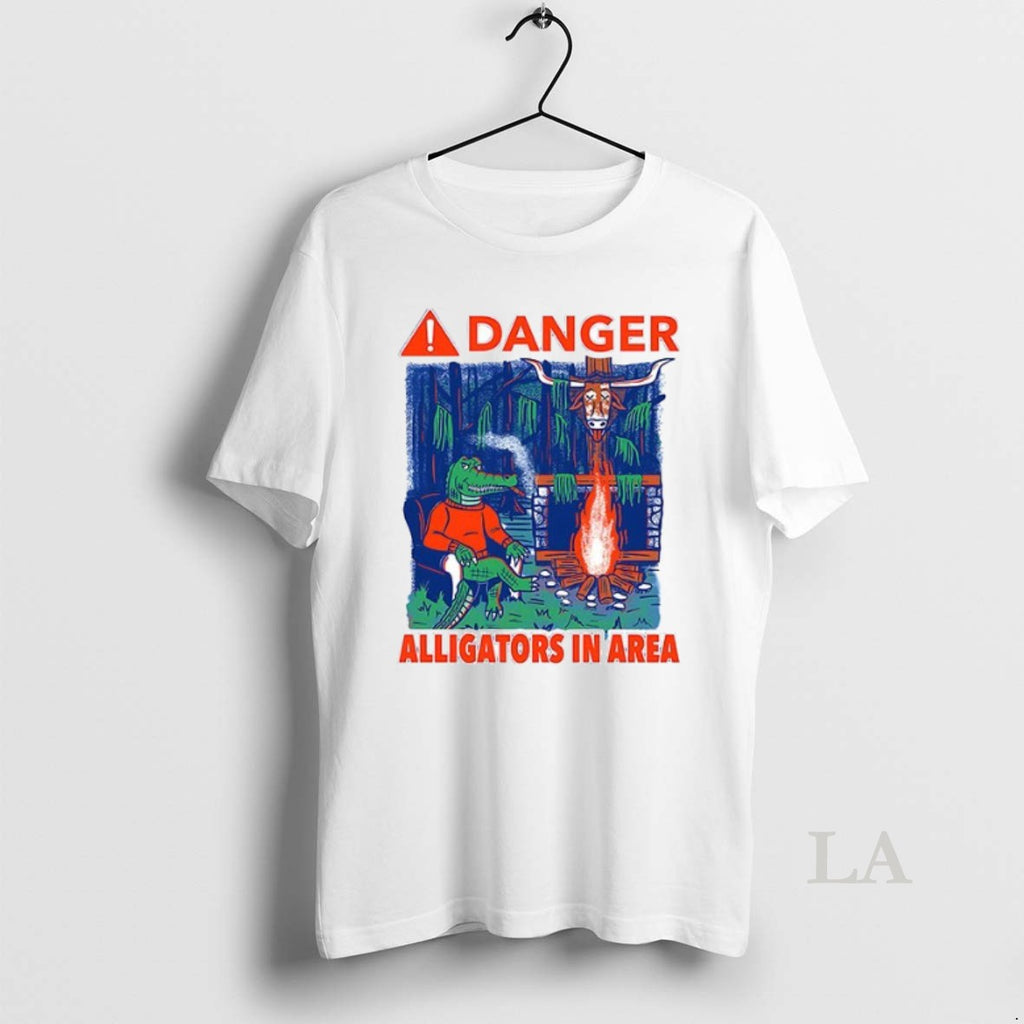 Original Florida Gators Vs Texas Longhorns Danger Alligators In Area Ceramic Ceramic And Classic Dad