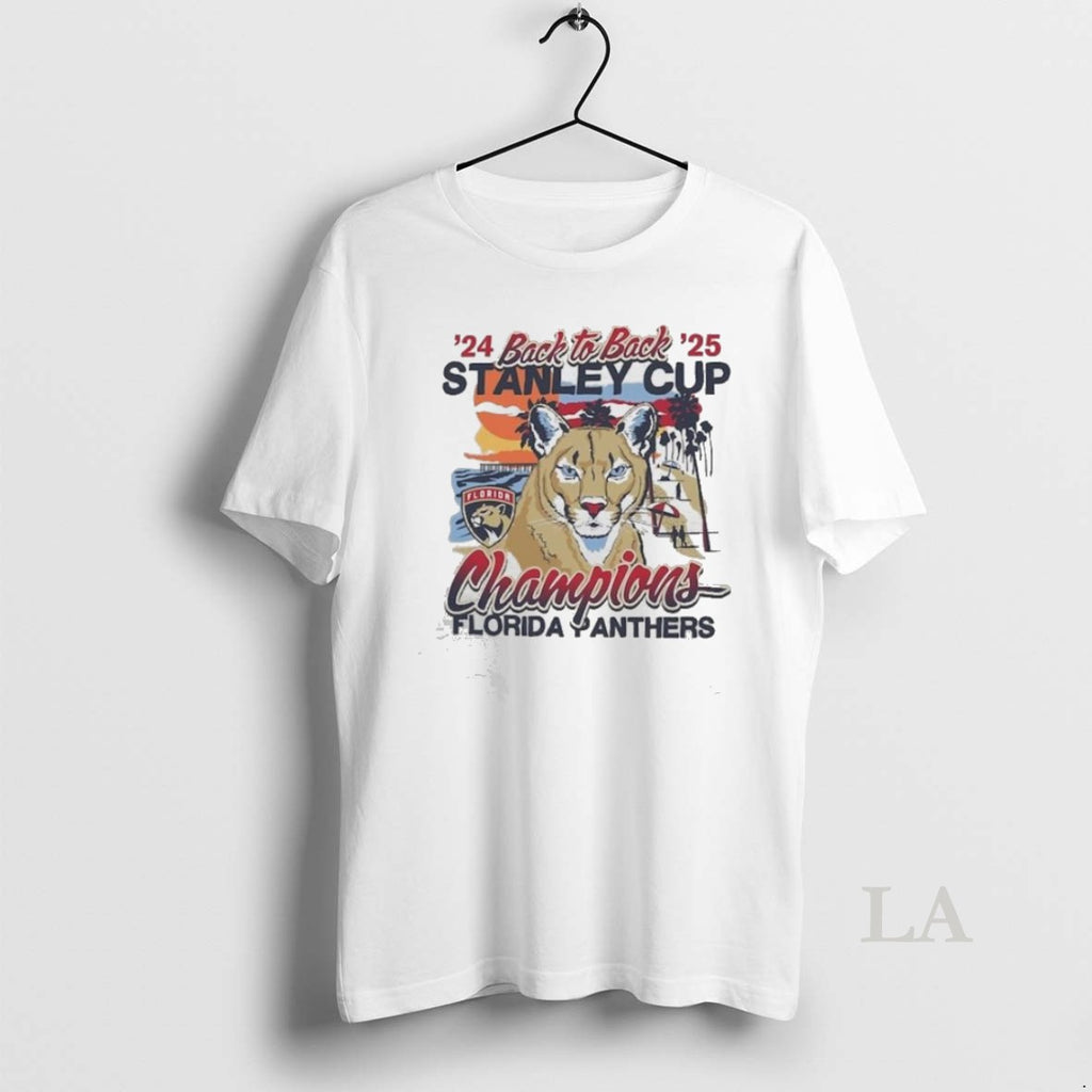 Original Florida Panthers Back To Back Florida Sunset Franklin 2024 2025