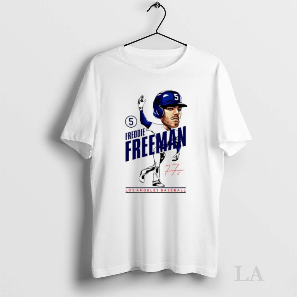Original Freddie Freeman Los Angeles Dodgers Caricature 2025