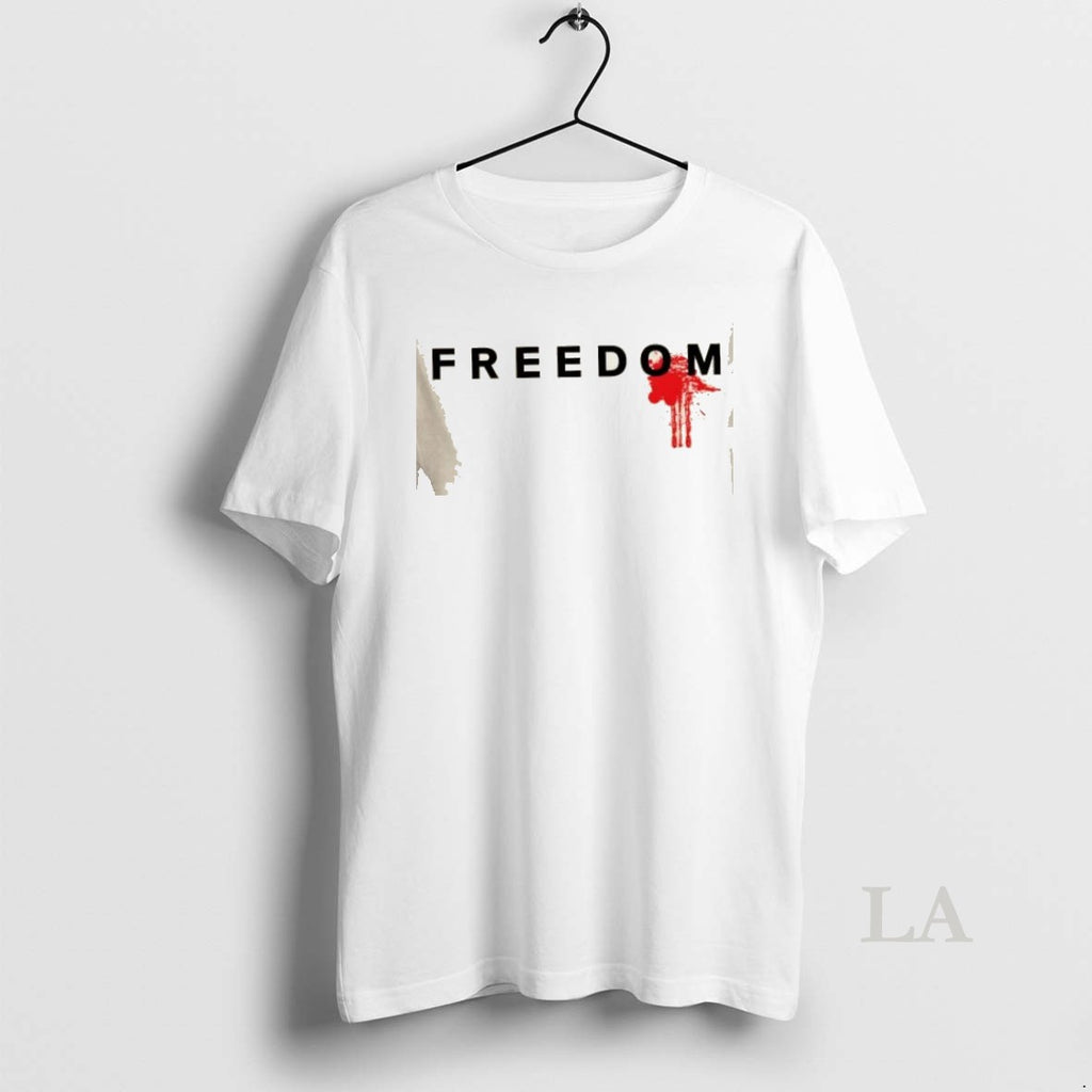 Original Freedom Blood Splatter Fight For Charlie Kirk Christian Faith Usa