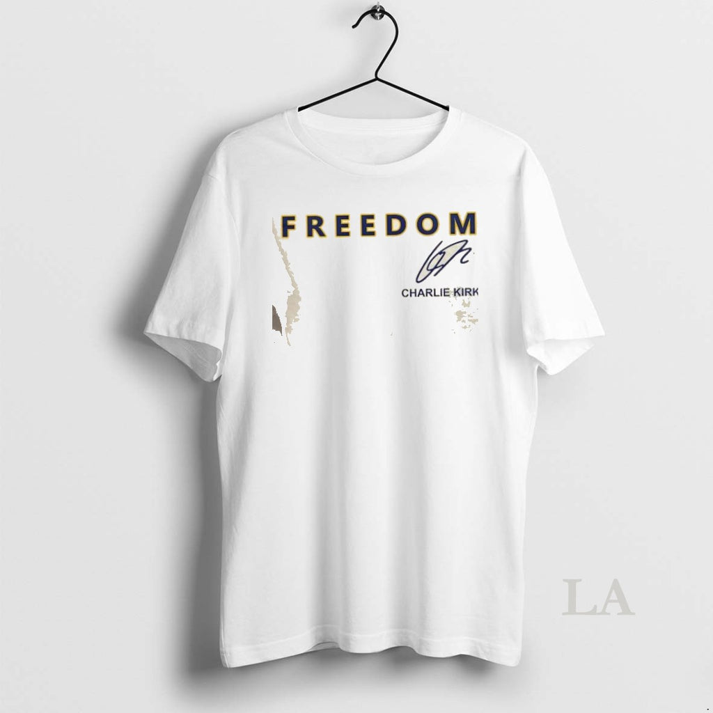 Original Freedom Charlie Kirk Montana State Signature 2 Sided