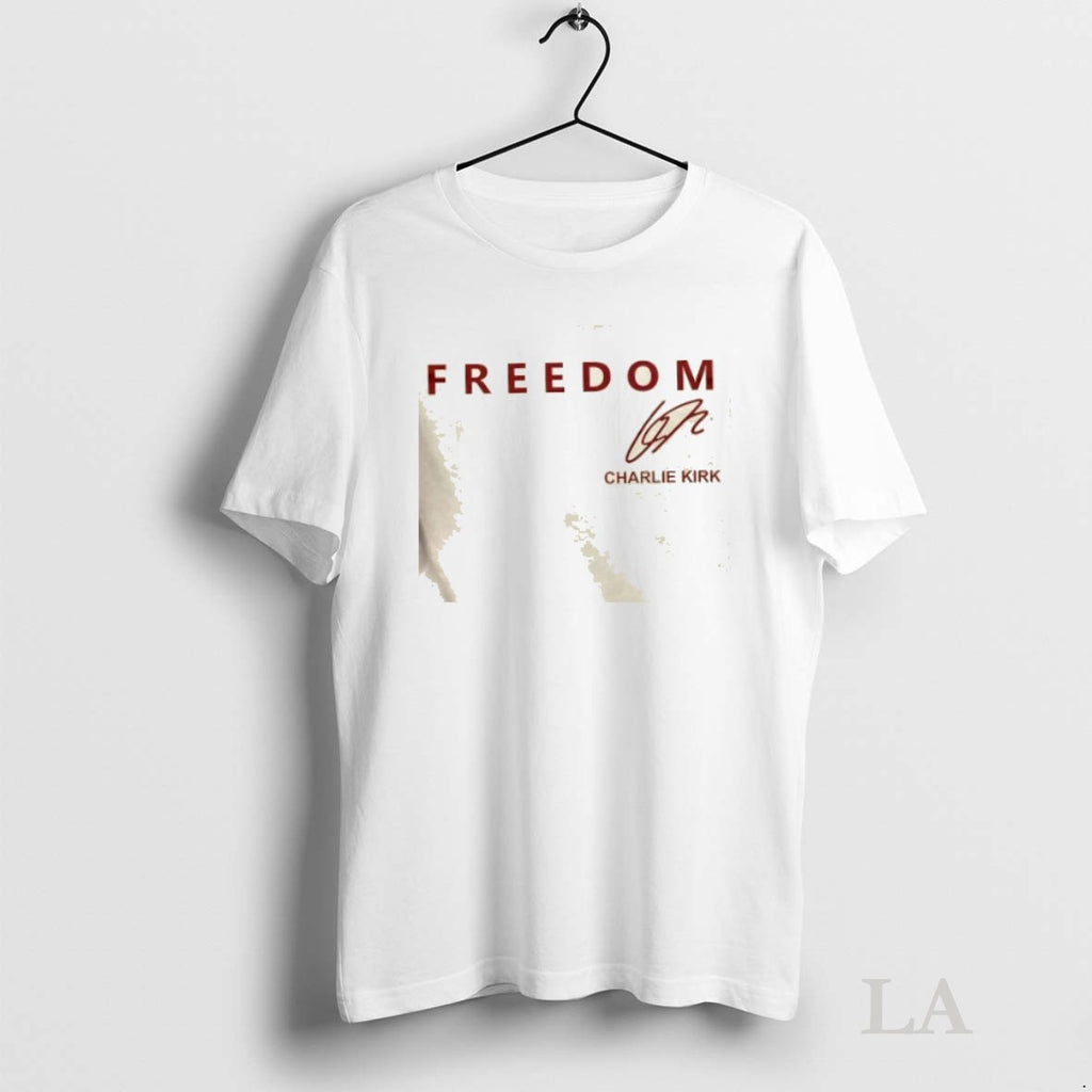 Original Freedom Charlie Kirk X University Of Oklahoma Signature 2 Sided