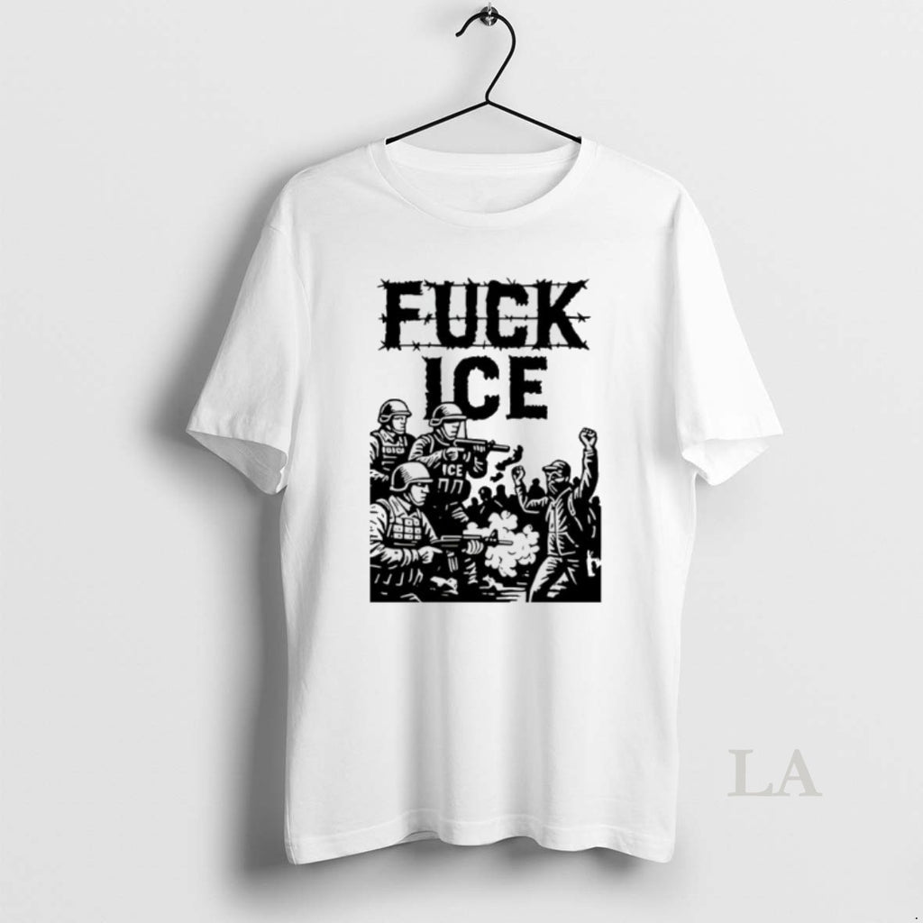 Original Fuck Ice Barbed Wire Protest