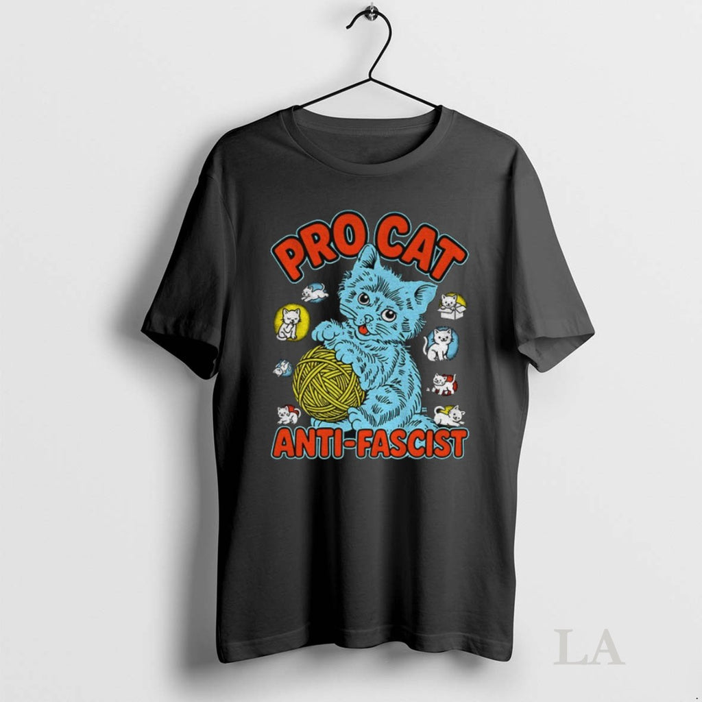 Original Funny Cat Meme Pro Cat Anti Fascist