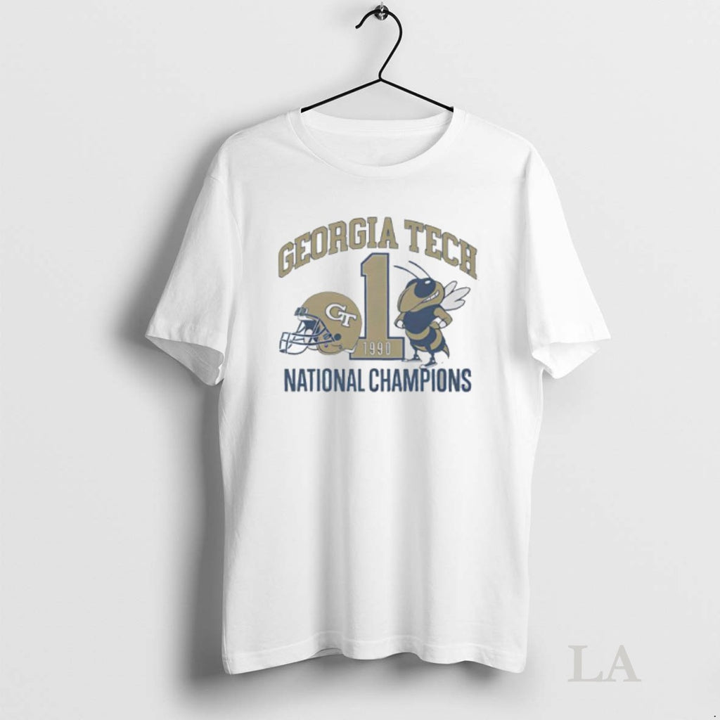 Original Georgia Tech Football 1990 National Champions Helmet Mascot Logo