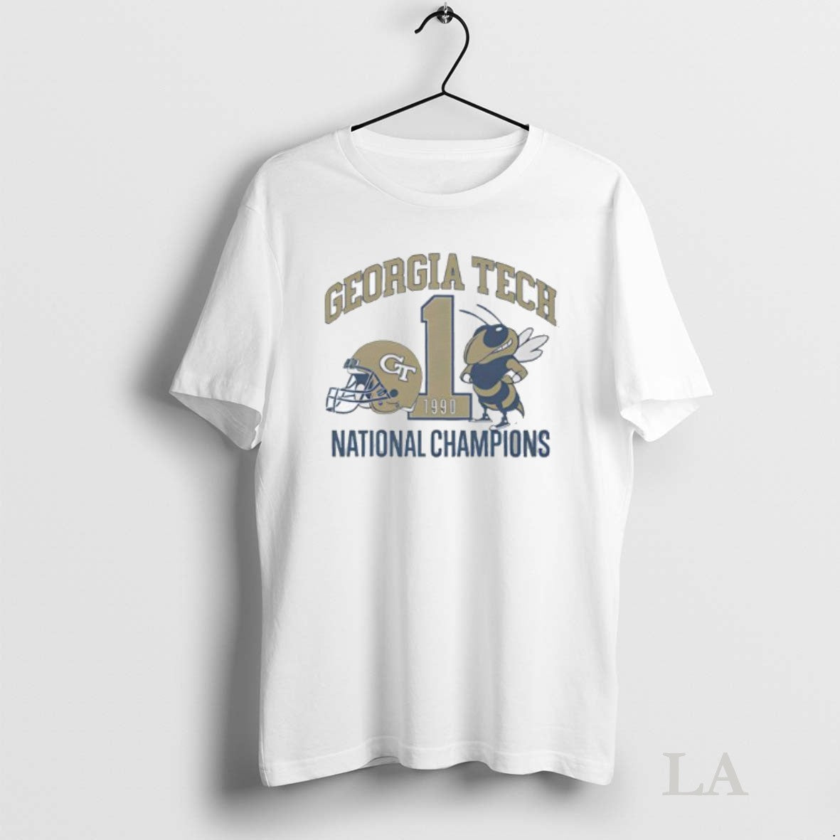 Original Georgia Tech Football 1990 National Champions Helmet Mascot Logo