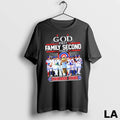 Original God First Family Second Then Chicago Cubs Baseball Mascot And Players