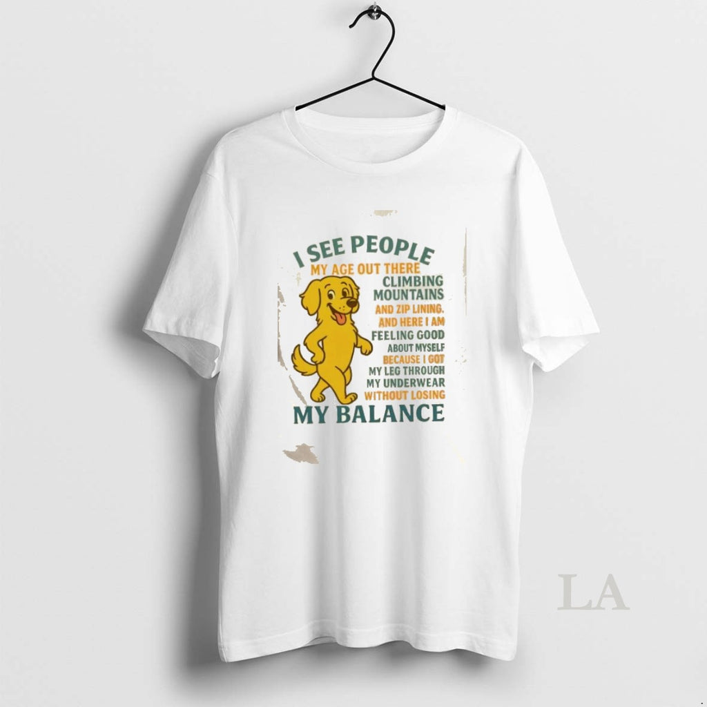 Original Golden Dog I See People My Balance