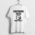 Original Government Shutdown 2025 Who Pays