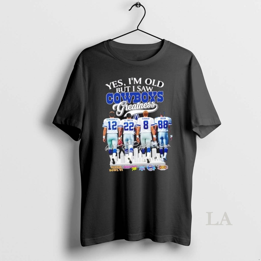 Original Greatness Dallas Cowboys Legends Staubach Smith Aikman Irvin Skyline