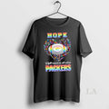 Original Green Bay Packers Football Hope Fight Cancer In All Colors Heart