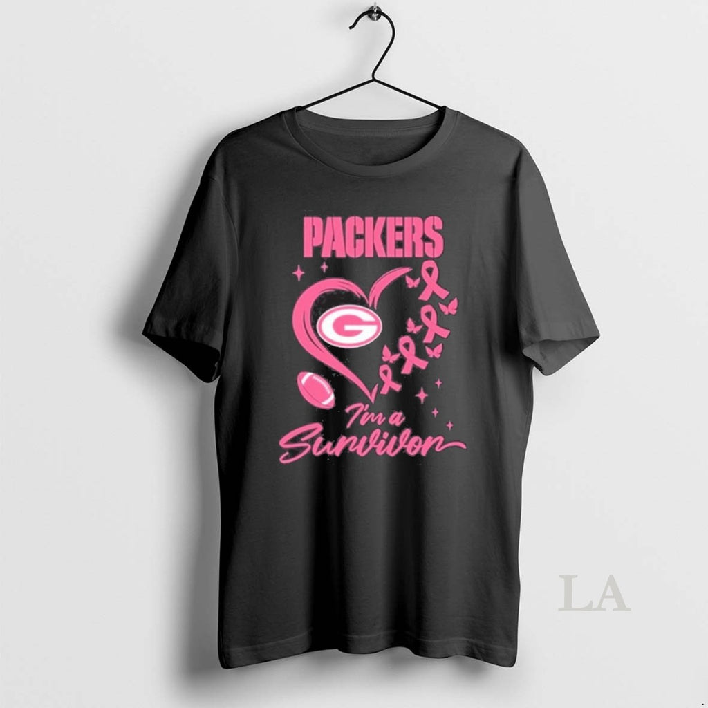 Original Green Bay Packers Heart Logo Im A Survivor Ball