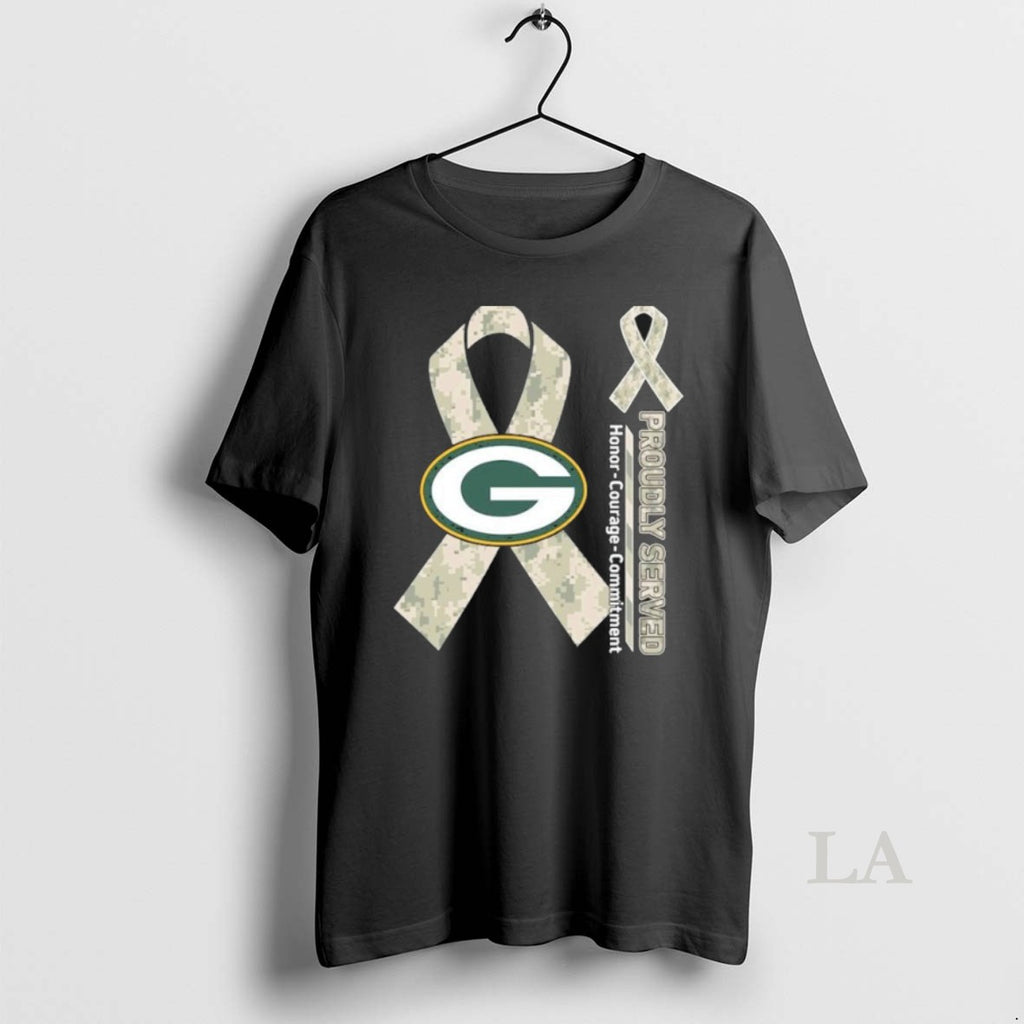 Original Green Bay Packers Proudly Served Honor Courage Commitment