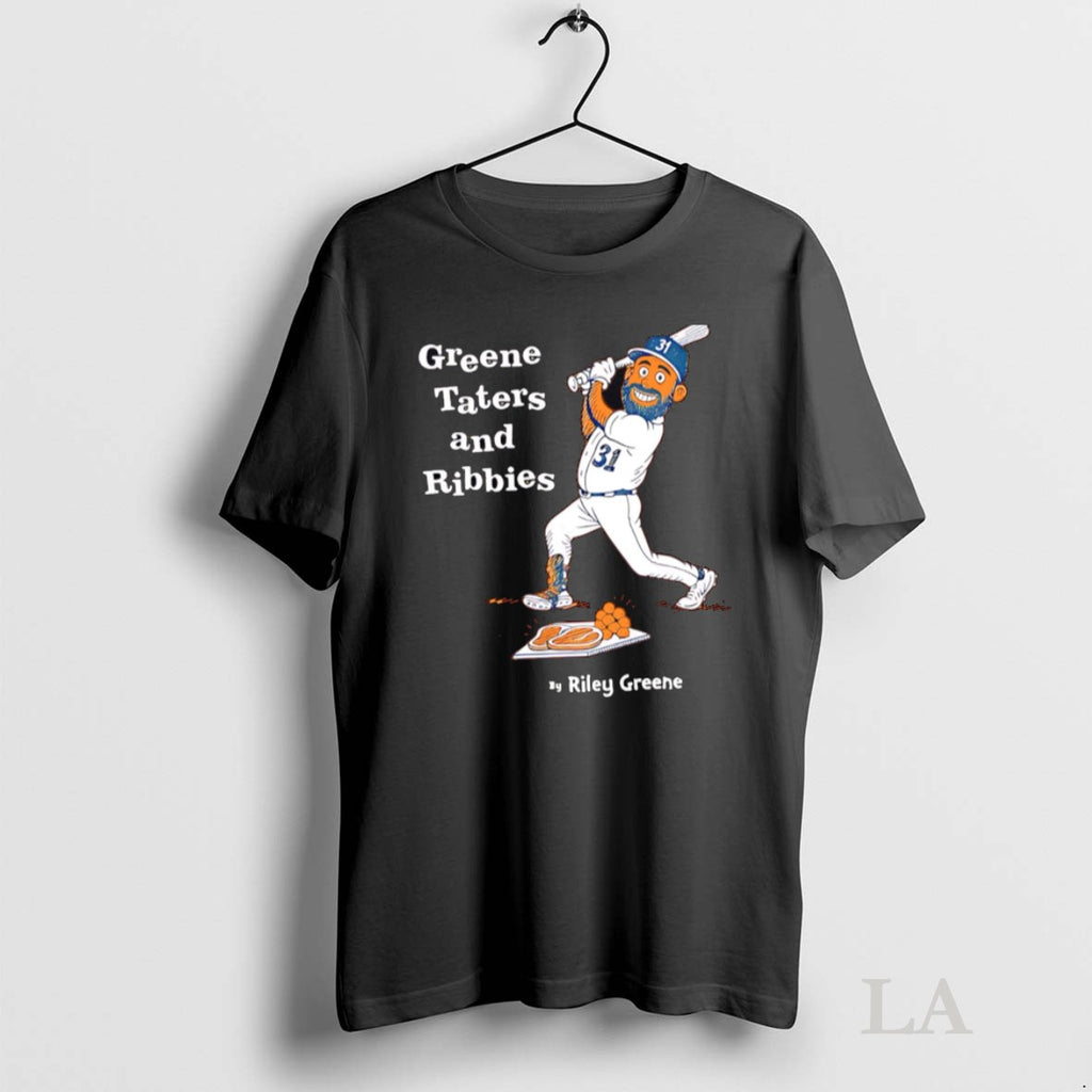 Original Greene Taters And Ribbies Cartoon Detroit Tigers