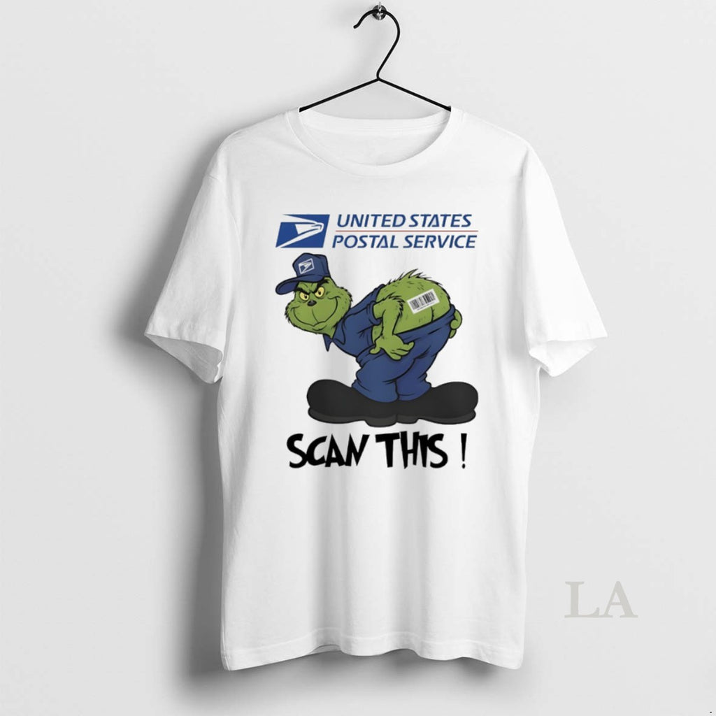 Original Grinch Christmas 2025 United States Postal Service Scan This