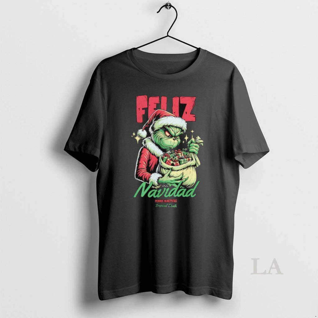 Original Grinch Feliz Navidad Perros Hijueputas Tropical Death