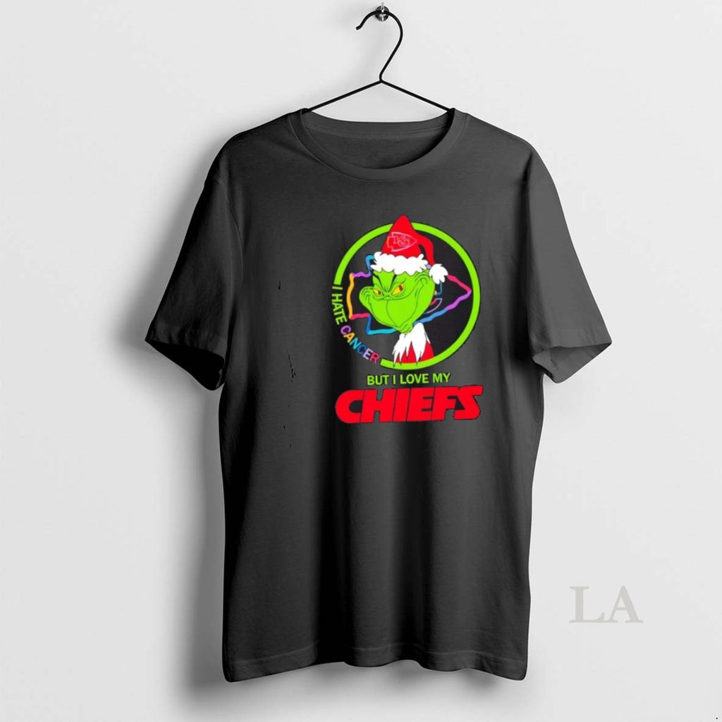Original Grinch I Hate Cancer But I Love My Kansas City Chiefs Football