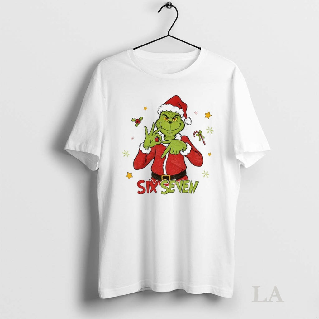 Original Grinch Santa Hat Six Seven Meme Christmas 2025