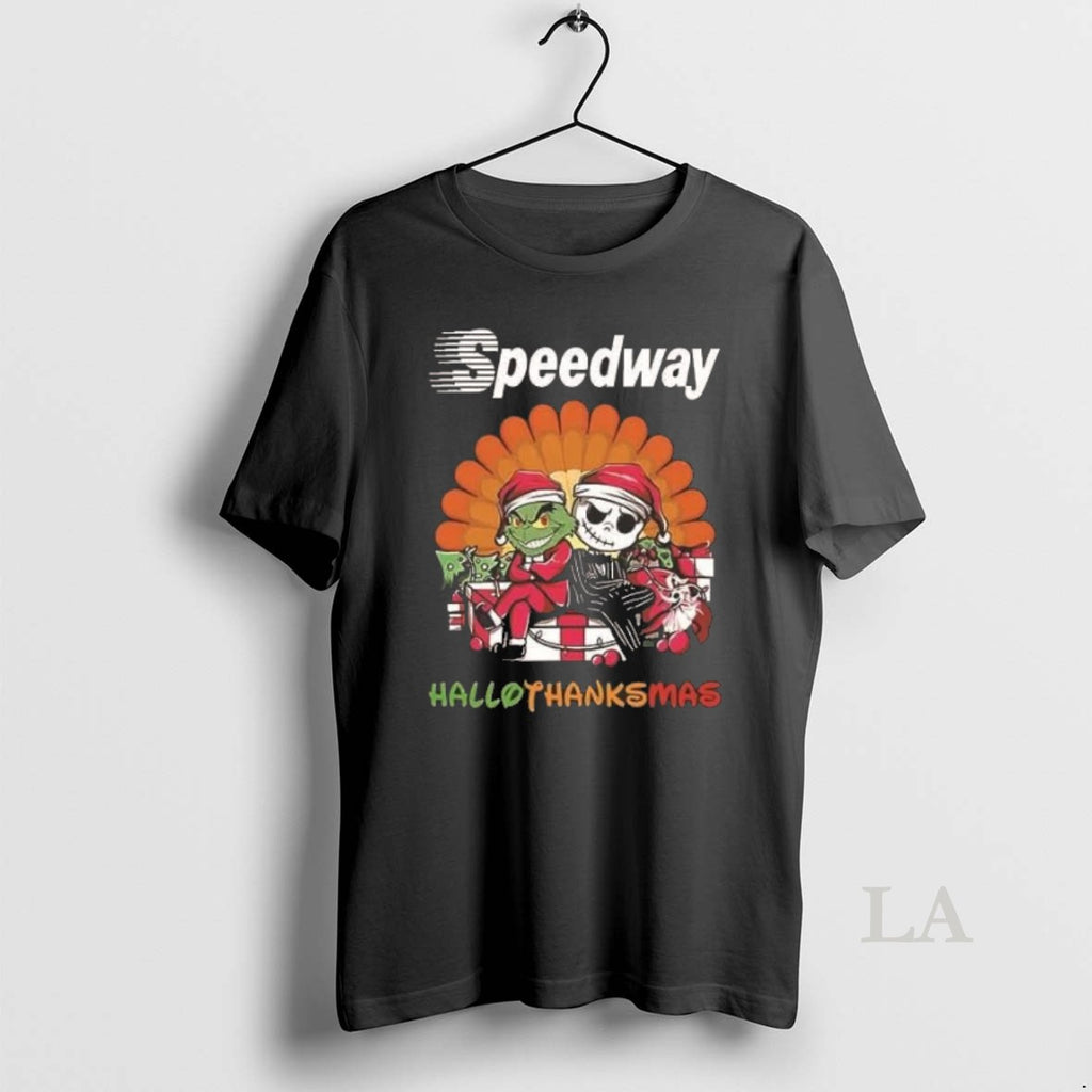 Original Grinch And Jack Skellington Speedway Hallothanksmas 2 Sided