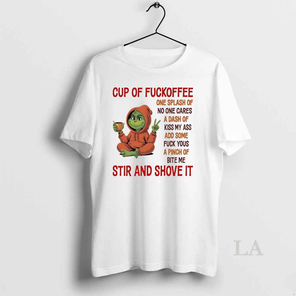 Original Grinch Cup Of Fuckoffee One Splash Of No One Cares White