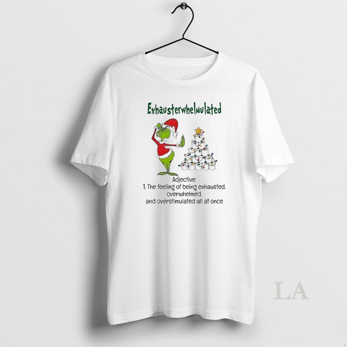 Original Grinch Exhausterwhelmulated Adjective Christmas White