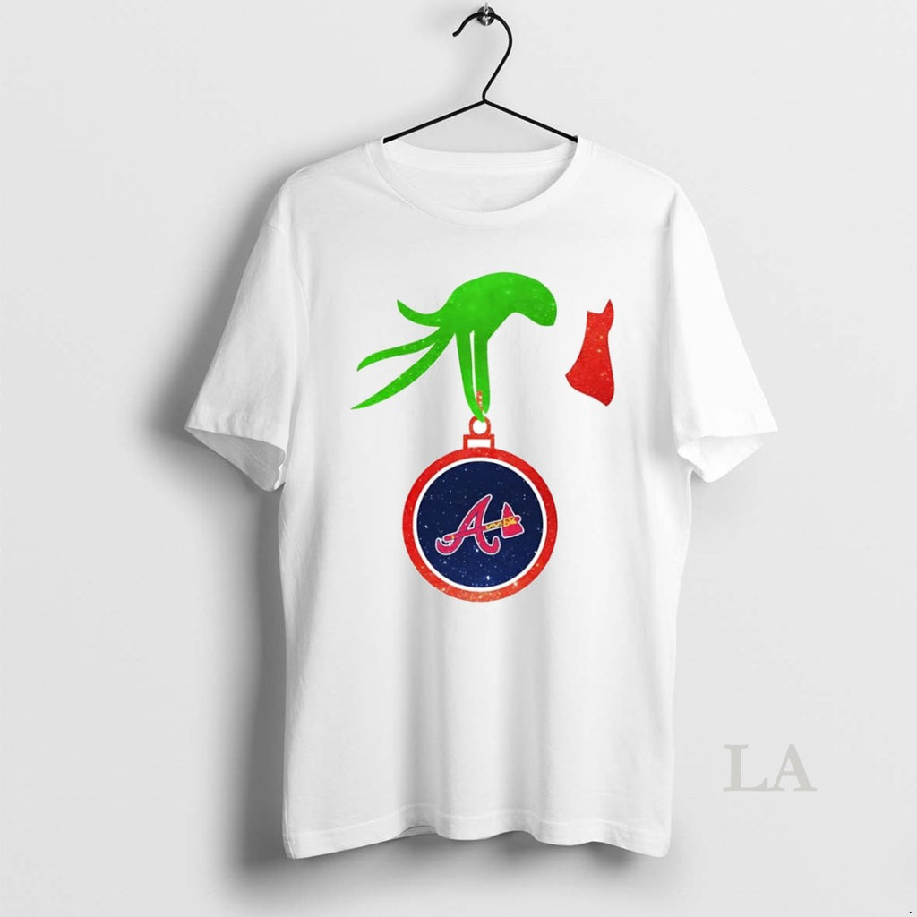 Original Grinch Hand Holding Atlanta Braves Christmas