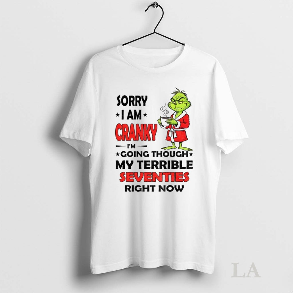 Original Grinch Sorry I Am Cranky Im Going Through My Terrible Seventies Right Now