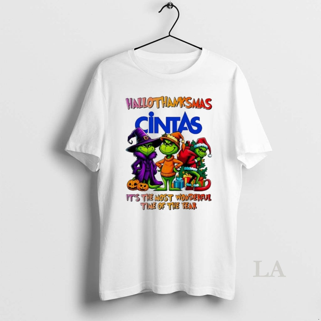 Original Grinch X Cintas Its The Most Wonderful Time Of The Year Happy Hallothanksmas
