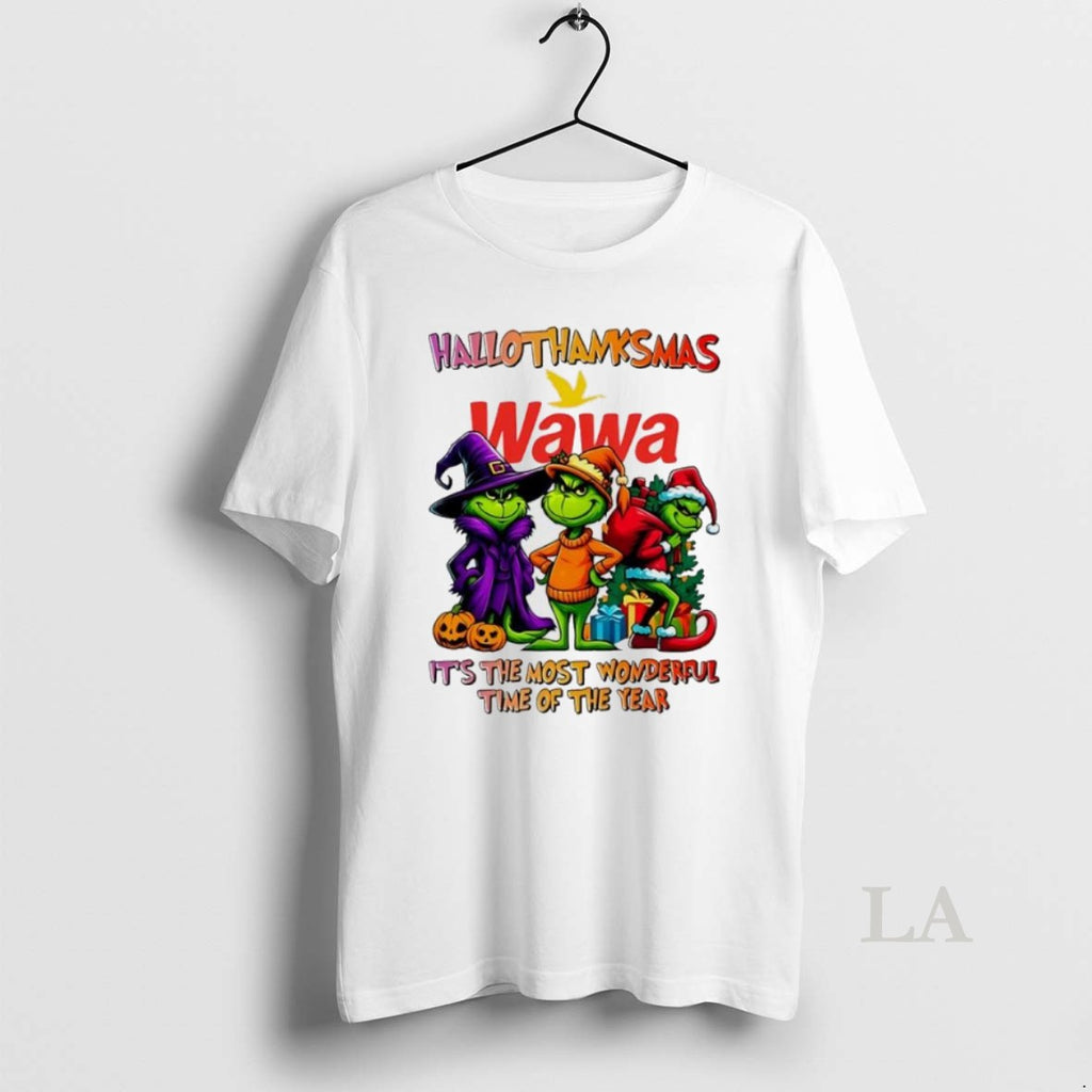 Original Grinch X Wawa Its The Most Wonderful Time Of The Year Happy Hallothanksmas