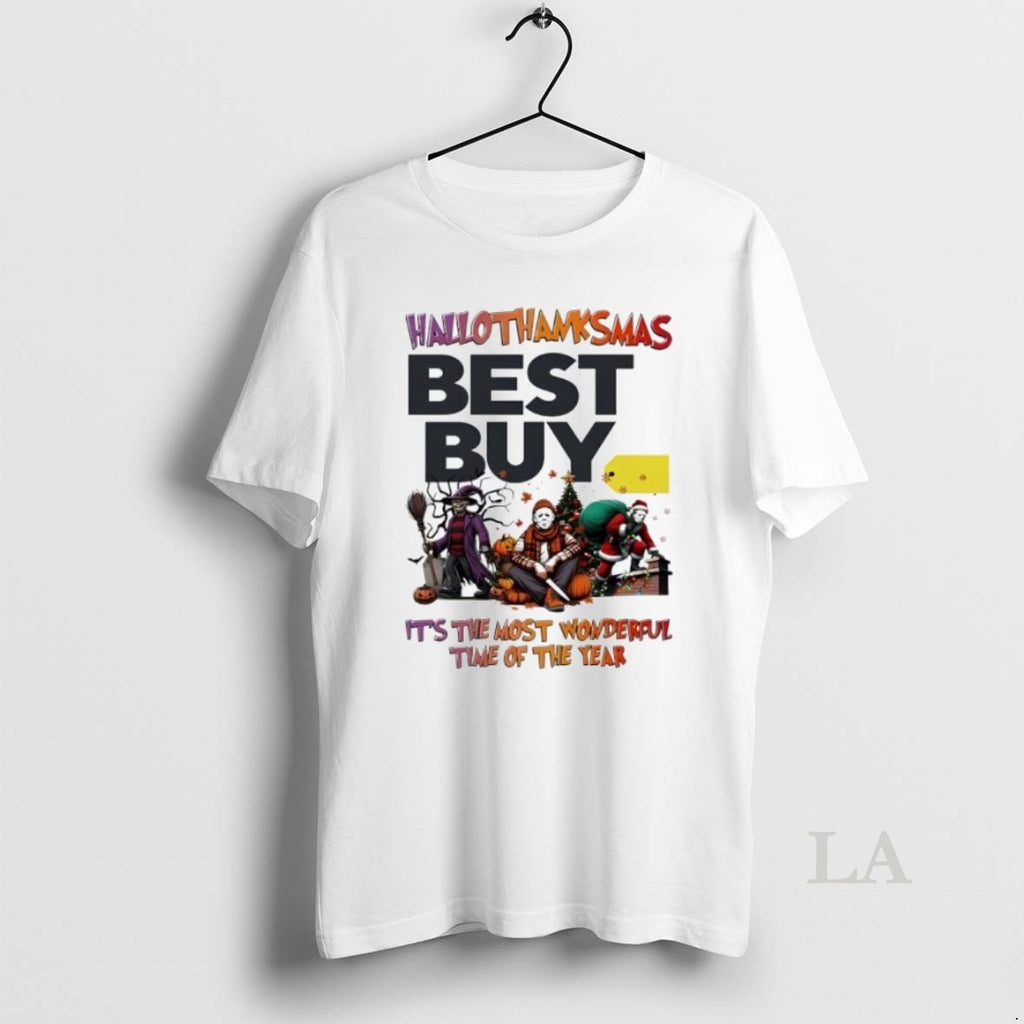 Original Hallothanksmas Characters Vs Best Buy Logo Its The Most Wonderful Time Of The Year