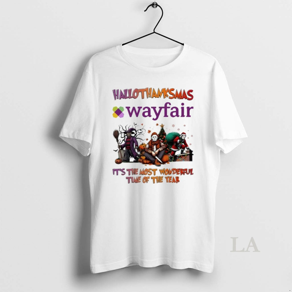 Original Hallothanksmas Characters Vs Wayfair Logo Its The Most Wonderful Time Of The Year