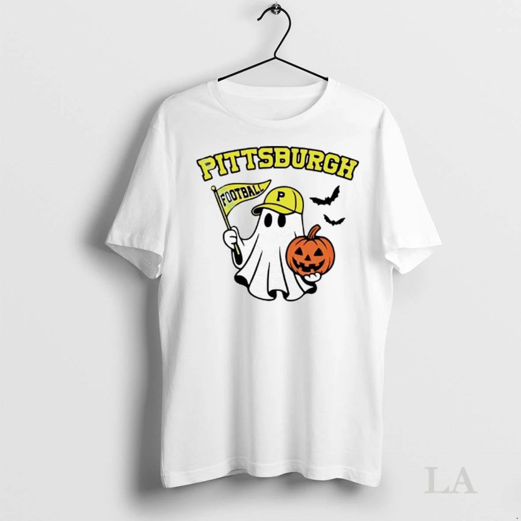 Original Halloween Ghost Pittsburgh Pirates Football Flag Pumpkin Ladies