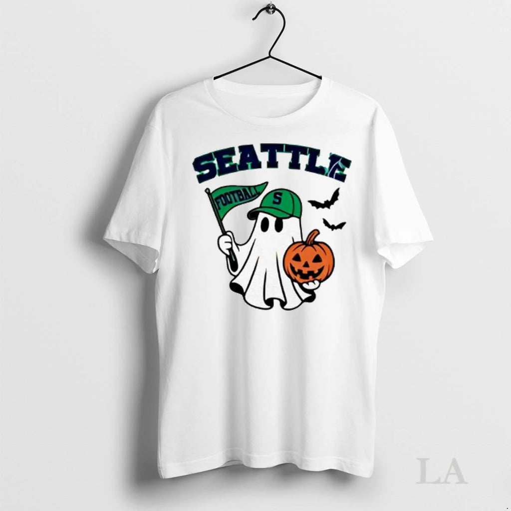 Original Halloween Ghost Seattle Mariners Football Flag Pumpkin Ladies