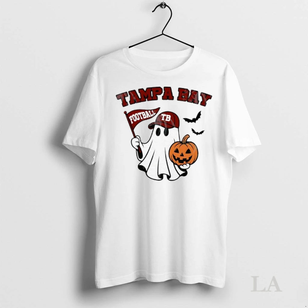 Original Halloween Ghost Tampa Bay Buccaneers Football Flag Pumpkin Ladies