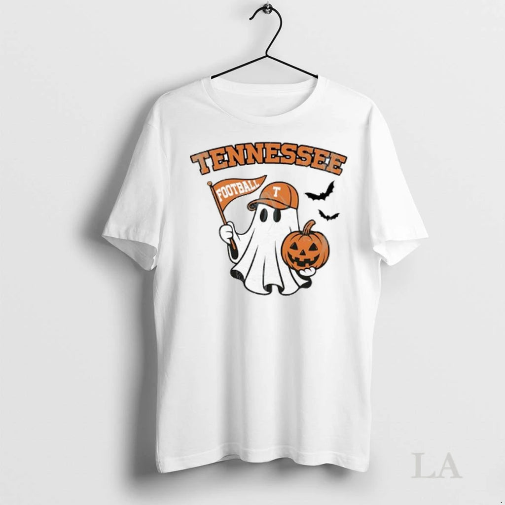 Original Halloween Ghost Tennessee Volunteers Football Flag Pumpkin Ladies
