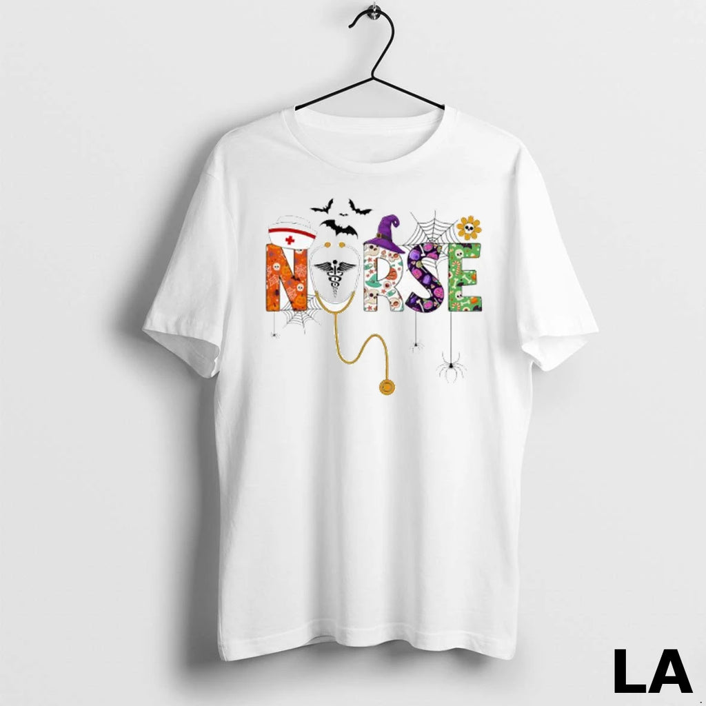 Original Halloween Nurse Life Funny Nursing Stethoscope Spooky Nurse Ladies