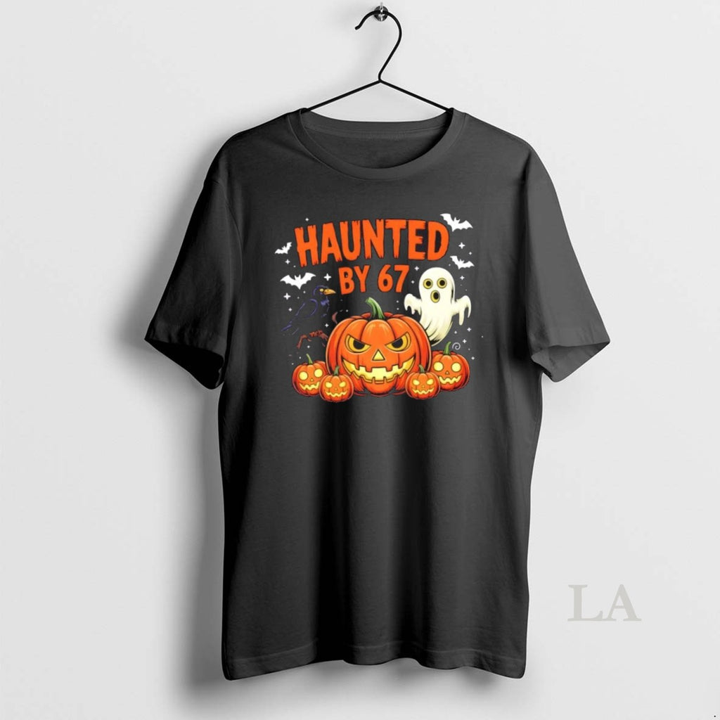 Original Haunted By 67 Funny Ghost Pumpkin Halloween