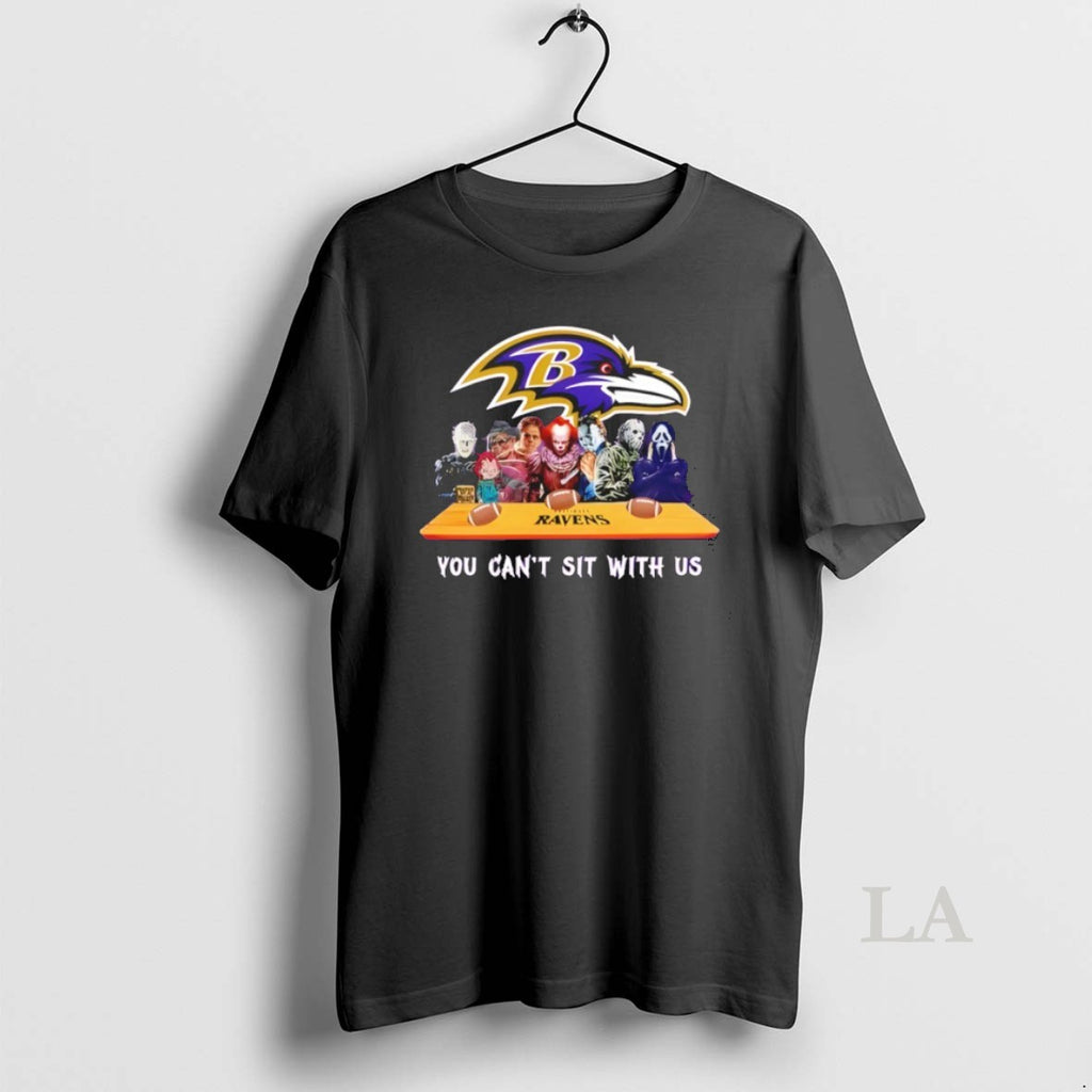 Original Horror Movie Characters You Cant Sit With Us Baltimore Ravens Halloween