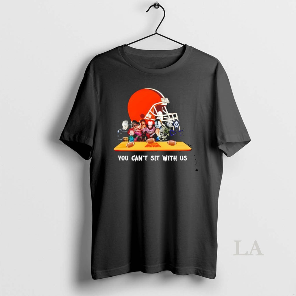 Original Horror Movie Characters You Cant Sit With Us Cleveland Browns Halloween