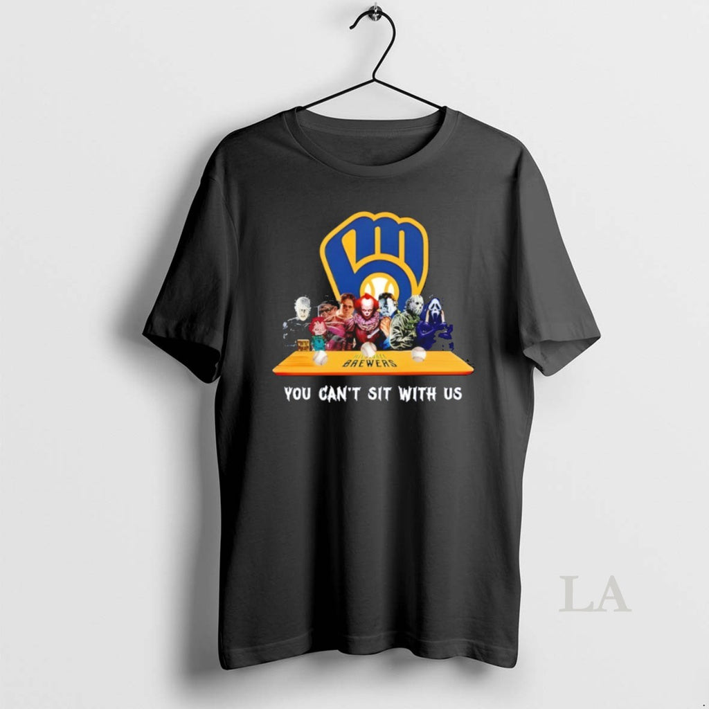 Original Horror Movie Characters You Cant Sit With Us Milwaukee Brewers Halloween