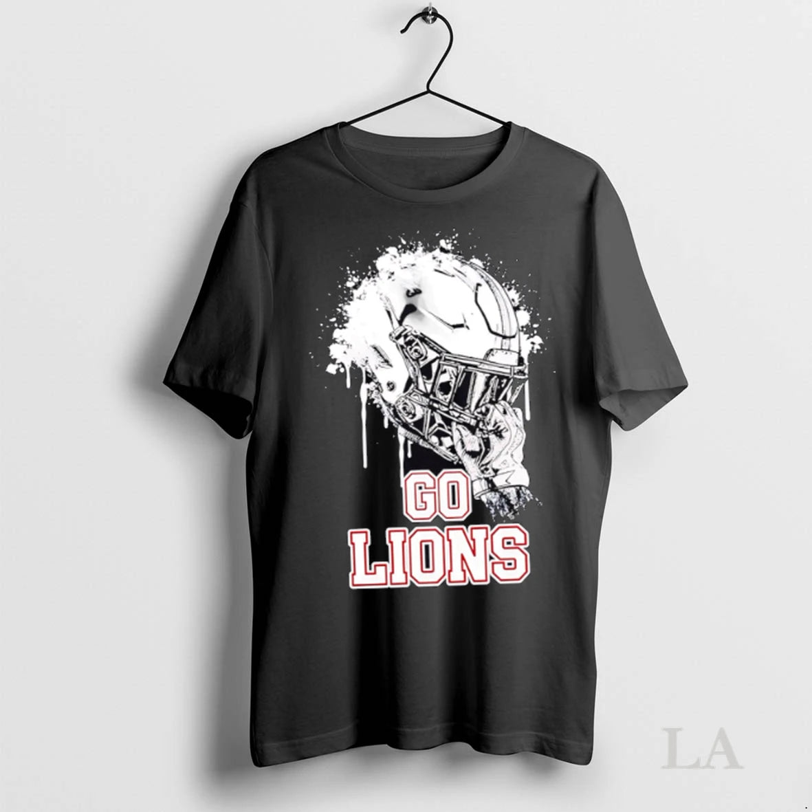 Original Hubbertville Football Lions Go Lions Helmet