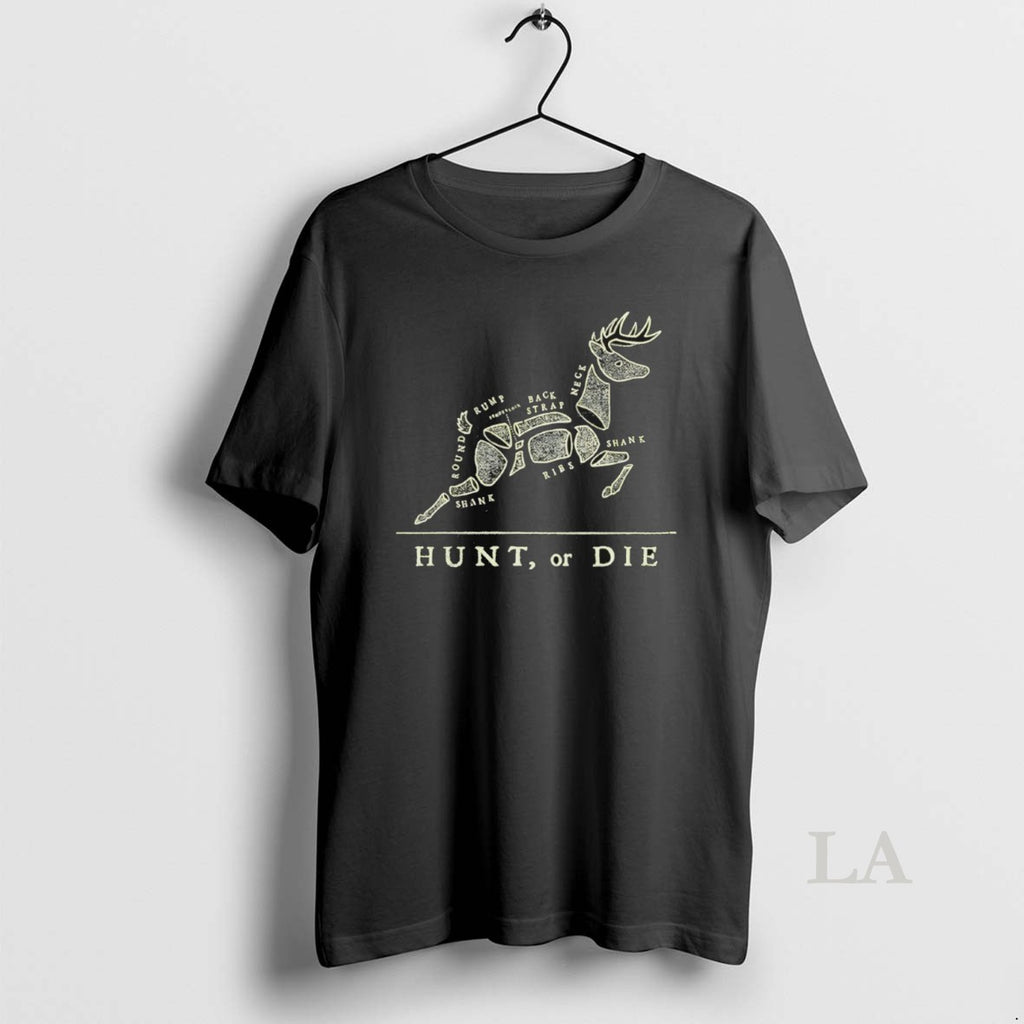 Original Hunt Or Die Round Rump Back Strap Neck